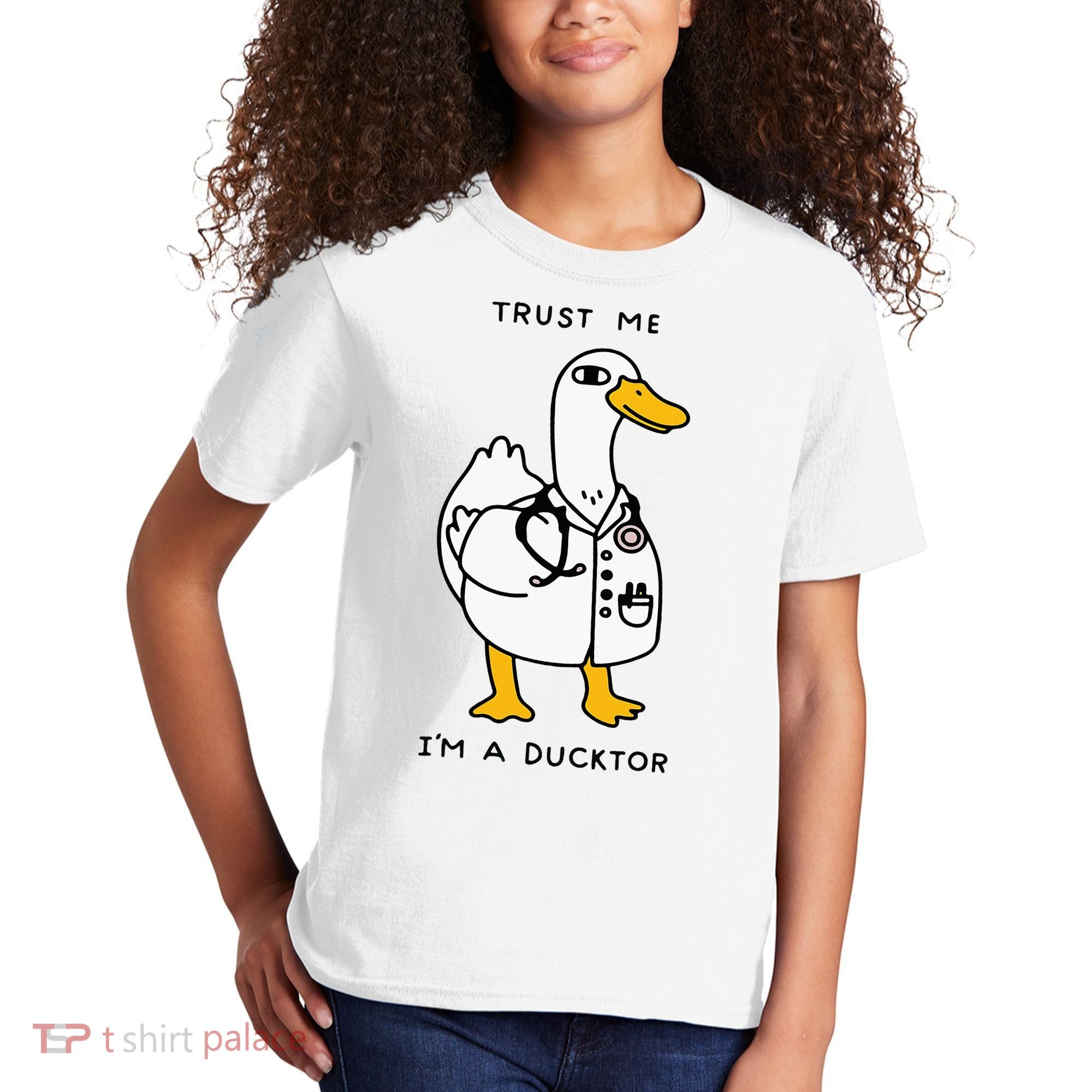 Trust Me Funny IM A Ducktor Doctor Sayings Kids T-Shirt