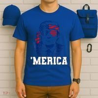 Trump Merica Funny Trump 4th Of July 2024 Sunglasses Us Flag Gift T-Shirt thumb 6
