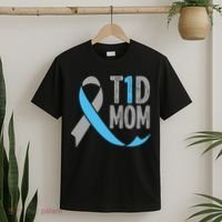 T1d Mom Funny Diabetic Gift For Women Type 1 Mom Diabetes Gift T-Shirt thumb 2