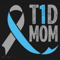 T1d Mom Funny Diabetic Gift For Women Type 1 Mom Diabetes Gift T-Shirt thumb 7