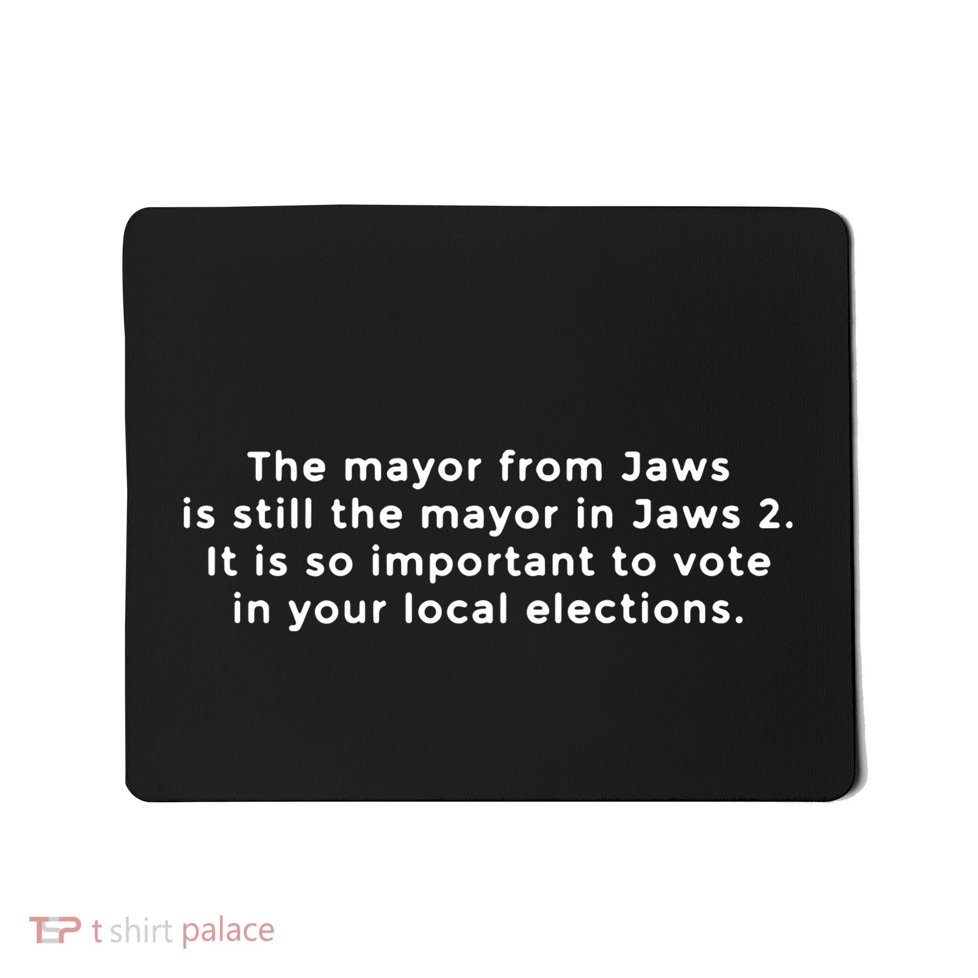The Mayor From Jaws Is Still The Mayor In Jaws 2 Mousepad