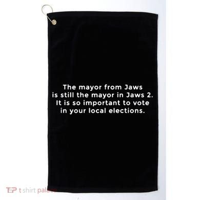 The Mayor From Jaws Is Still The Mayor In Jaws 2 Golf Towel
