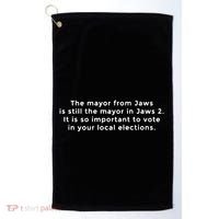 The Mayor From Jaws Is Still The Mayor In Jaws 2 Golf Towel thumb 0
