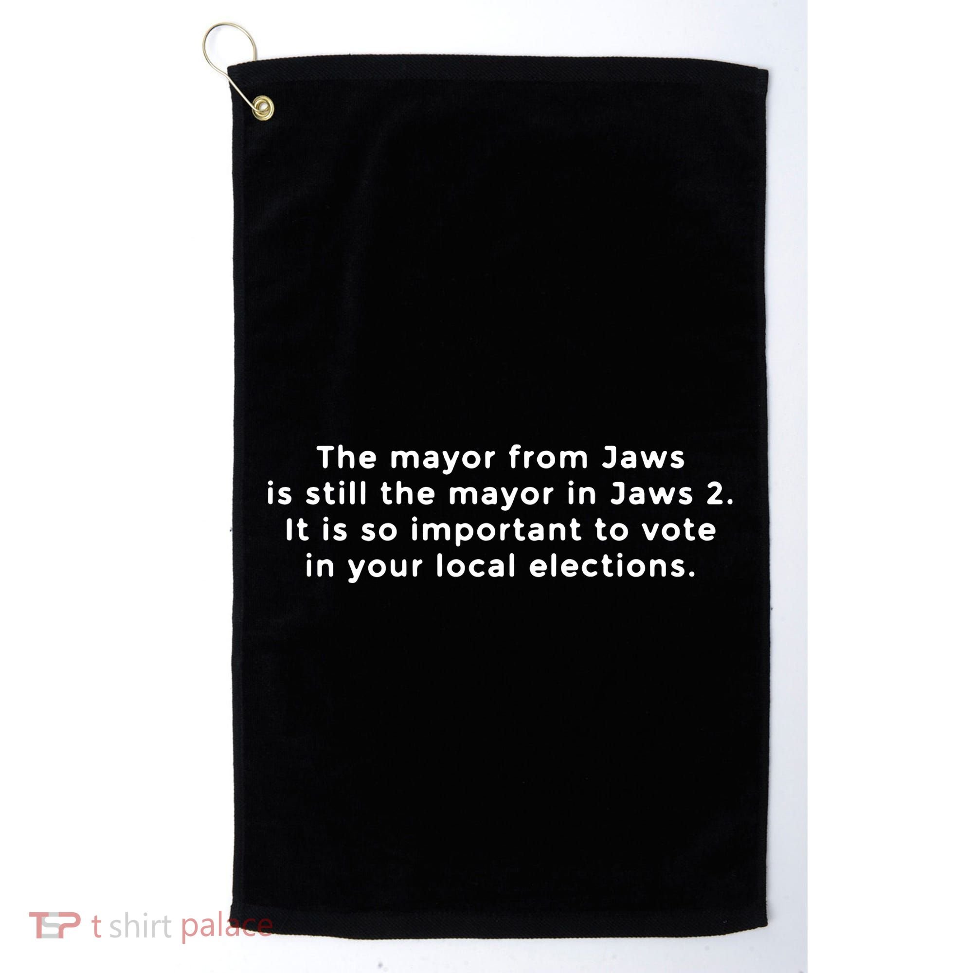 The Mayor From Jaws Is Still The Mayor In Jaws 2 Golf Towel