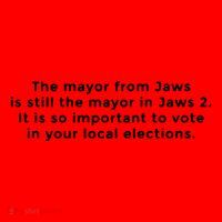 The Mayor From Jaws Is Still The Mayor In Jaws 2 Santa Hat thumb 1