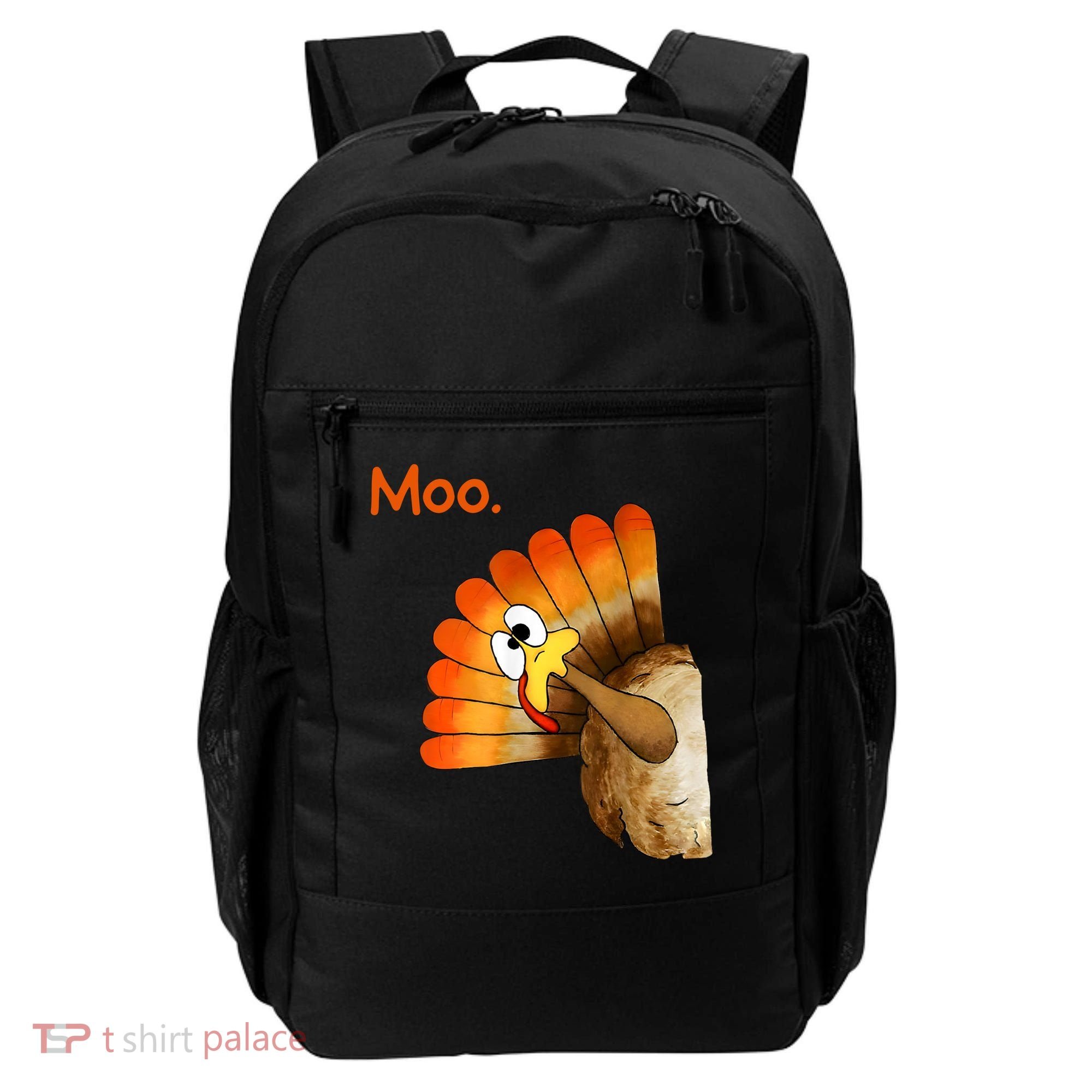 Turkey Moo Funny Thanksgiving Backpack