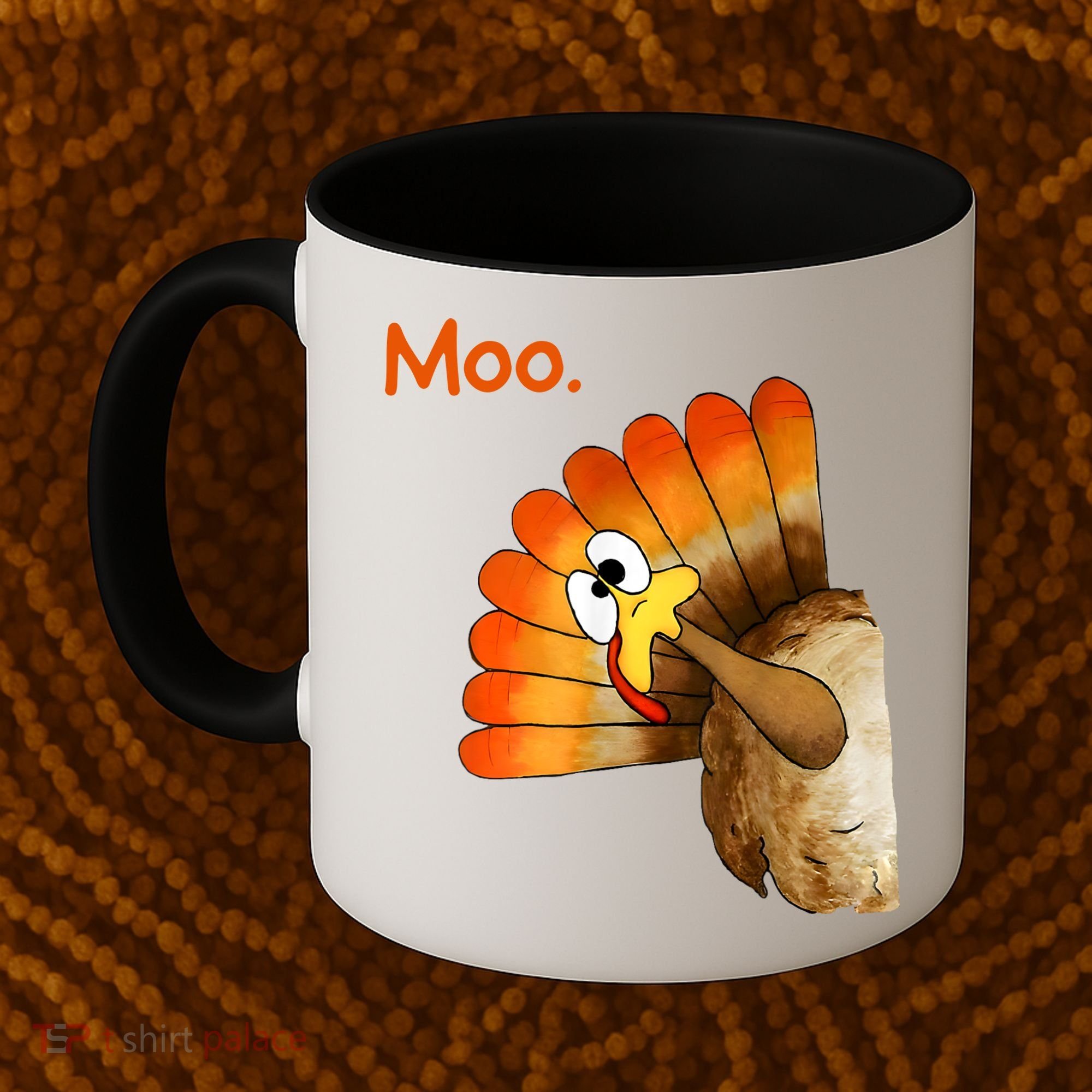 Turkey Moo Funny Thanksgiving Coffee Mug