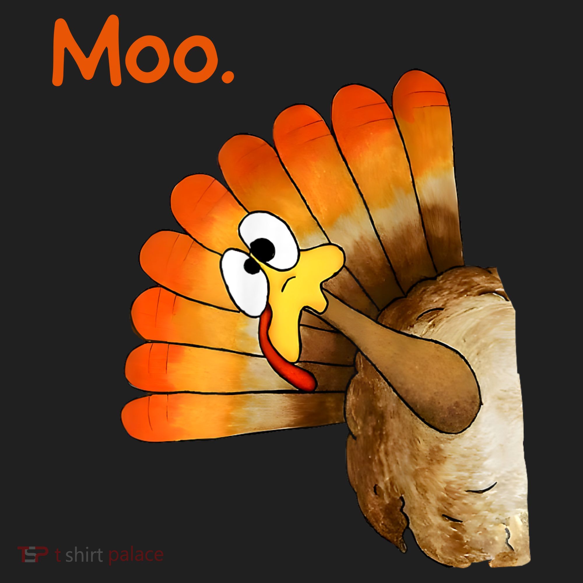 Turkey Moo Funny Thanksgiving Tumbler