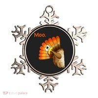 Turkey Moo Funny Thanksgiving Ornament thumb 0