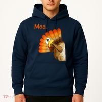 Turkey Moo Funny Thanksgiving Hoodie thumb 2