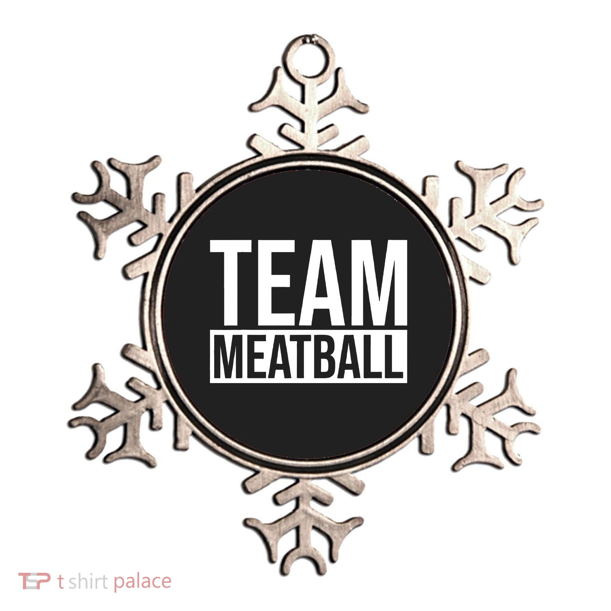 Team Meatball Funny Meatball Maker Lover Ornament