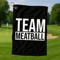 Team Meatball Funny Meatball Maker Lover Golf Towel thumb 1