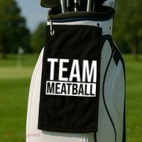 Team Meatball Funny Meatball Maker Lover Golf Towel thumb 2