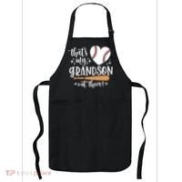 That's My Grandson Out There Baseball Grandma Mother's Day Apron thumb 0