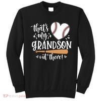 That's My Grandson Out There Baseball Grandma Mother's Day Sweatshirt thumb 0