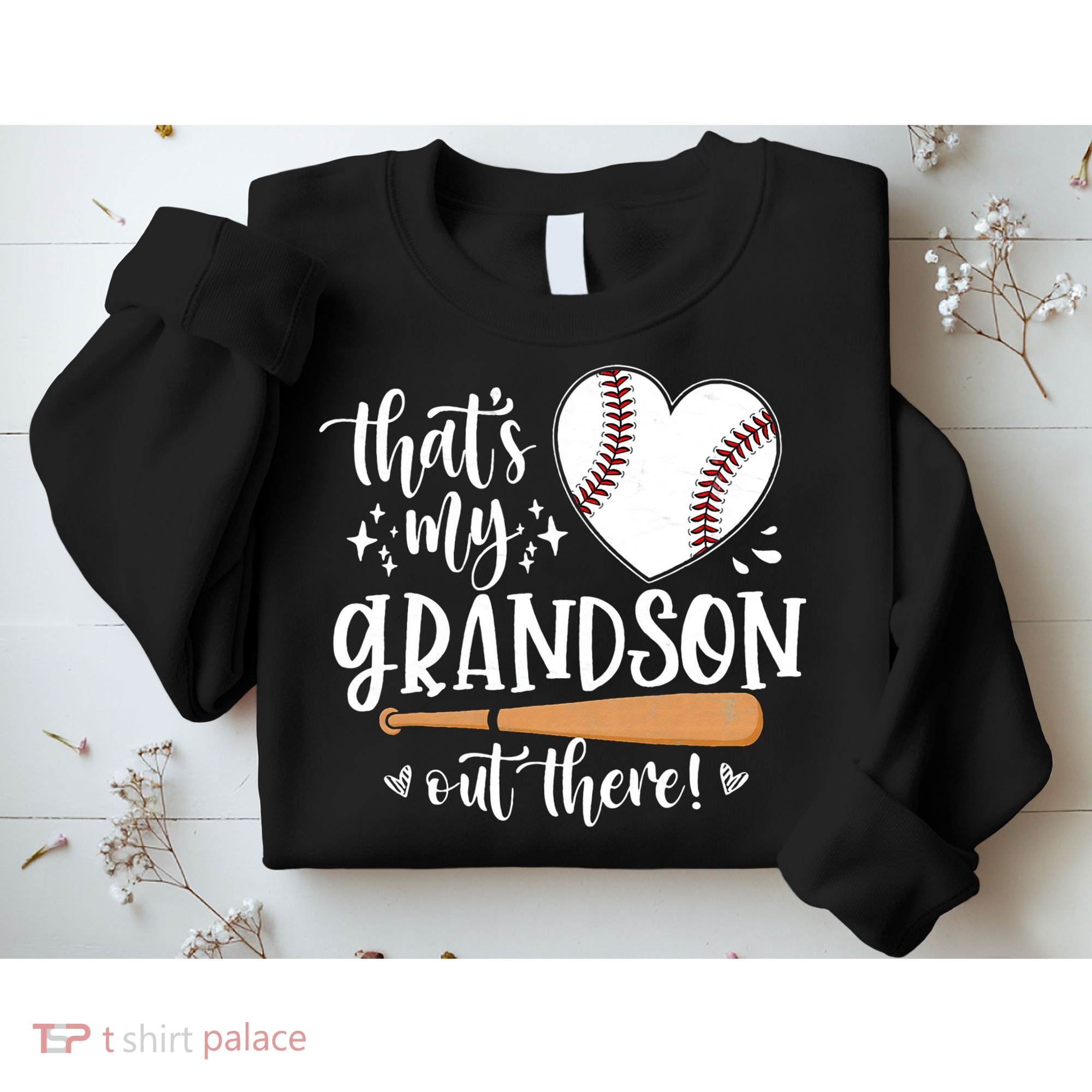 That's My Grandson Out There Baseball Grandma Mother's Day Sweatshirt
