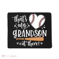 That's My Grandson Out There Baseball Grandma Mother's Day Mousepad thumb 0