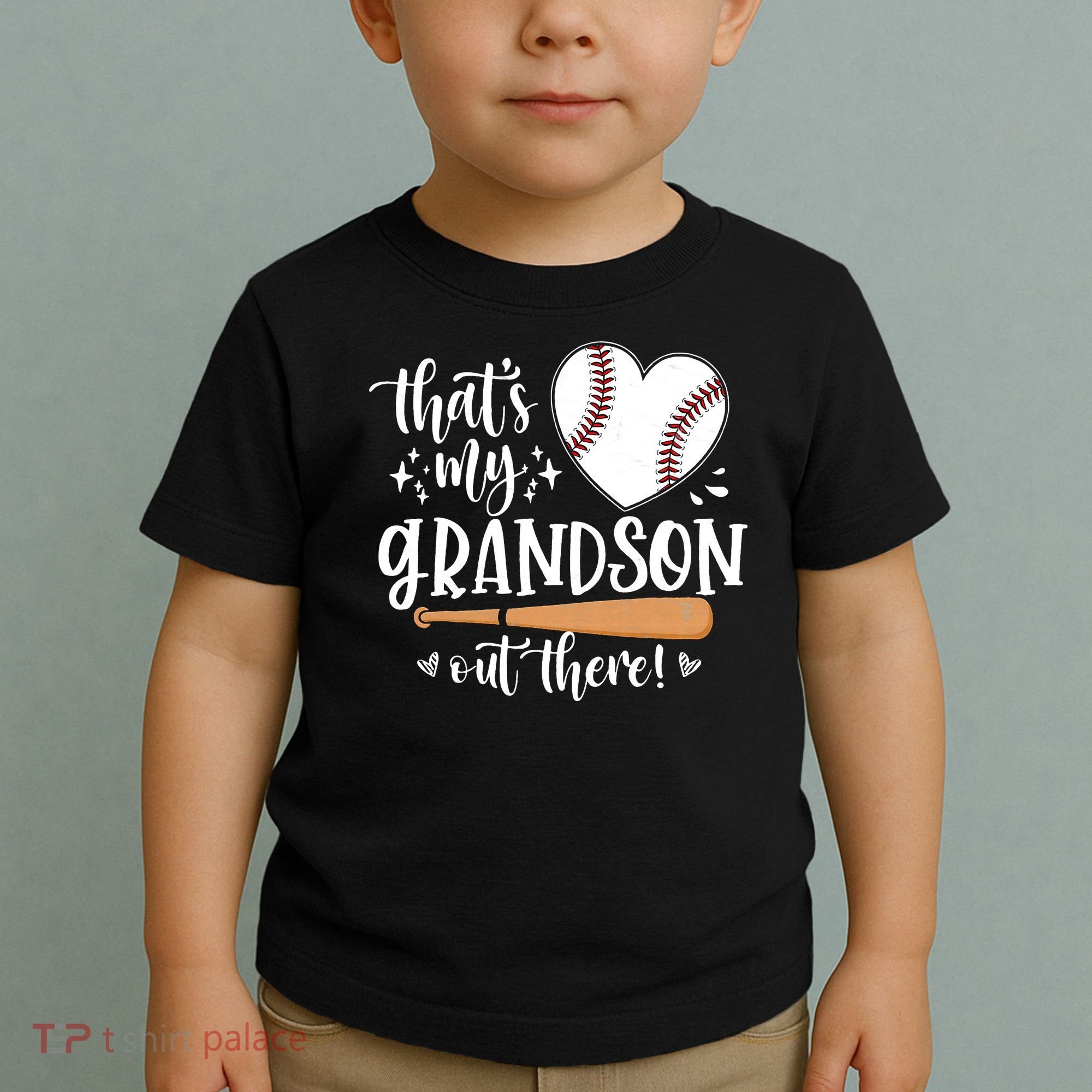 That's My Grandson Out There Baseball Grandma Mother's Day Toddler T-Shirt