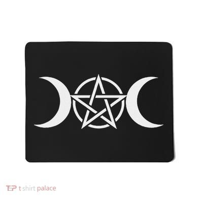 Triple Moon Goddess Pentacle Pagan Wiccan Mousepad
