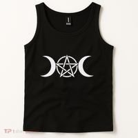Triple Moon Goddess Pentacle Pagan Wiccan Tank Top thumb 2