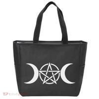 Triple Moon Goddess Pentacle Pagan Wiccan Tote Bag thumb 0