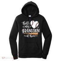 That's My Grandson Out There Baseball Grandma Mother's Day Women's Hoodie thumb 0
