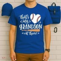 That's My Grandson Out There Baseball Grandma Mother's Day T-Shirt thumb 6