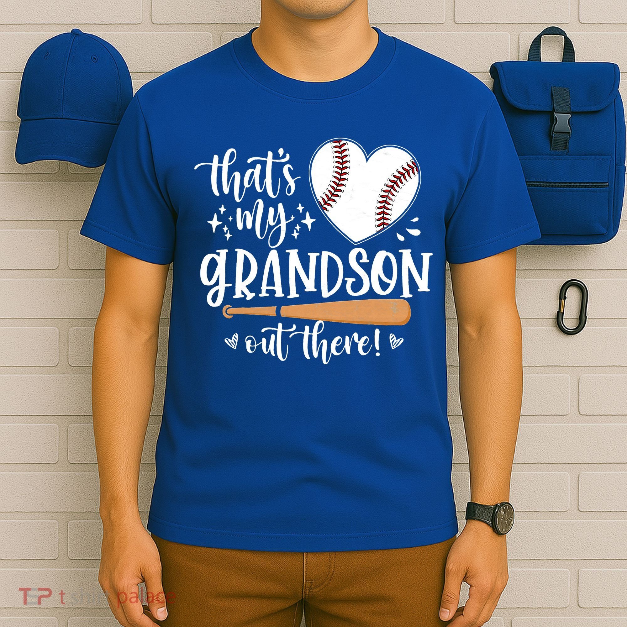 That's My Grandson Out There Baseball Grandma Mother's Day T-Shirt