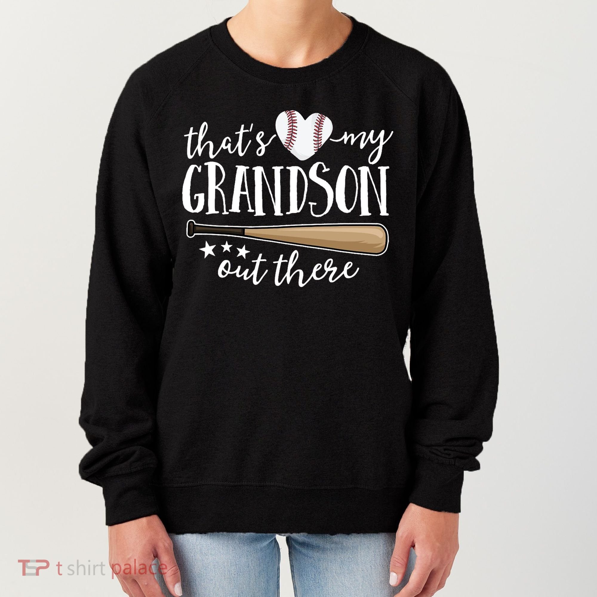 That's My Grandson Out There Baseball Women's Sweatshirt