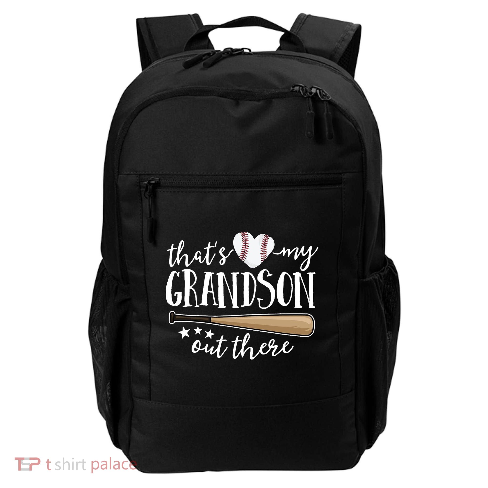 That's My Grandson Out There Baseball Backpack