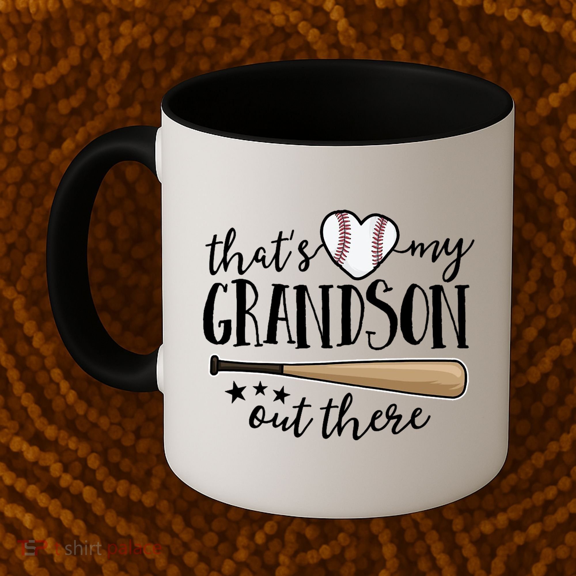 That's My Grandson Out There Baseball Coffee Mug