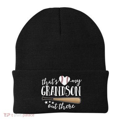 That's My Grandson Out There Baseball Beanie