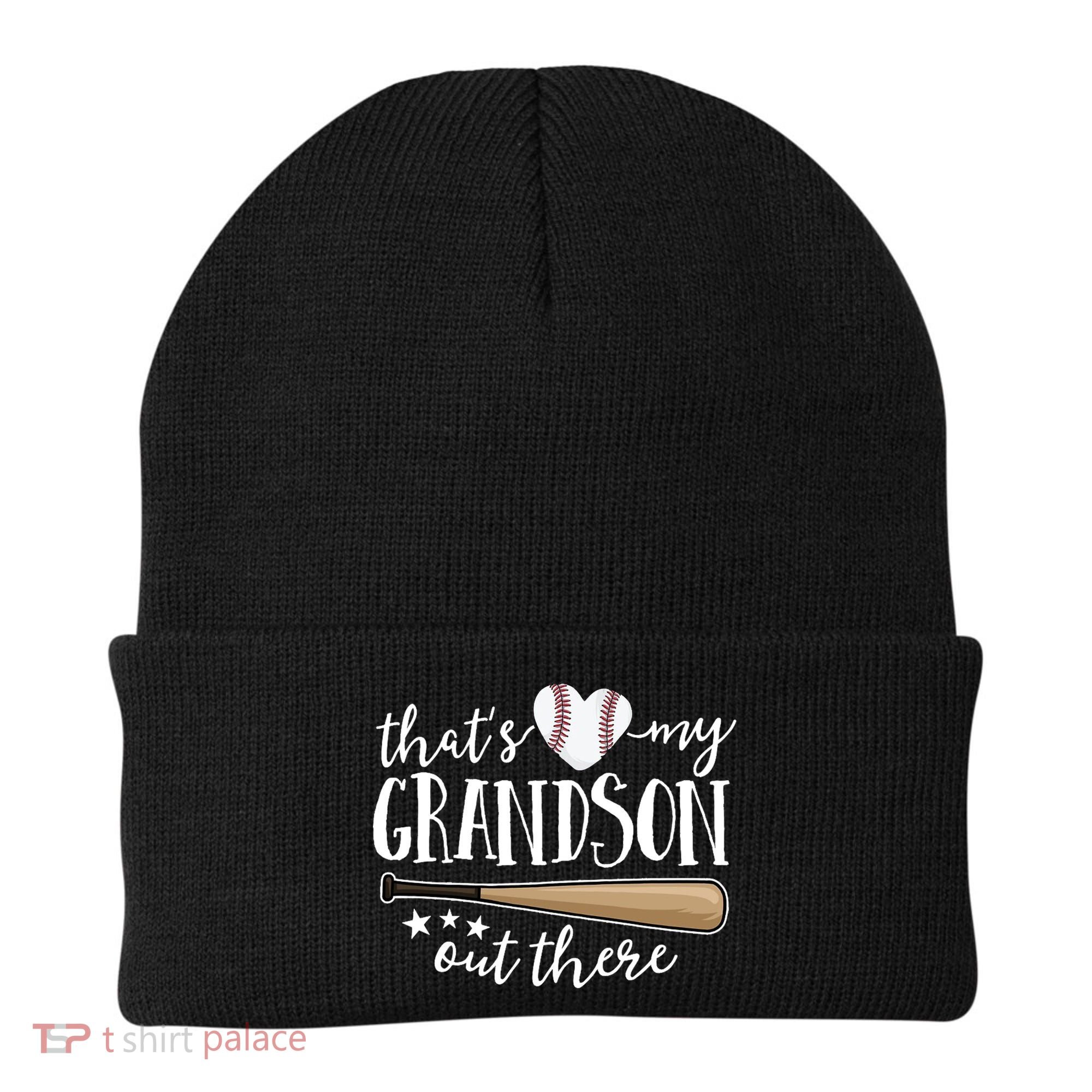 That's My Grandson Out There Baseball Beanie
