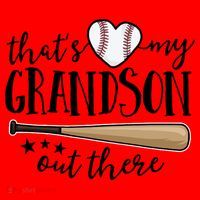 That's My Grandson Out There Baseball Santa Hat thumb 1