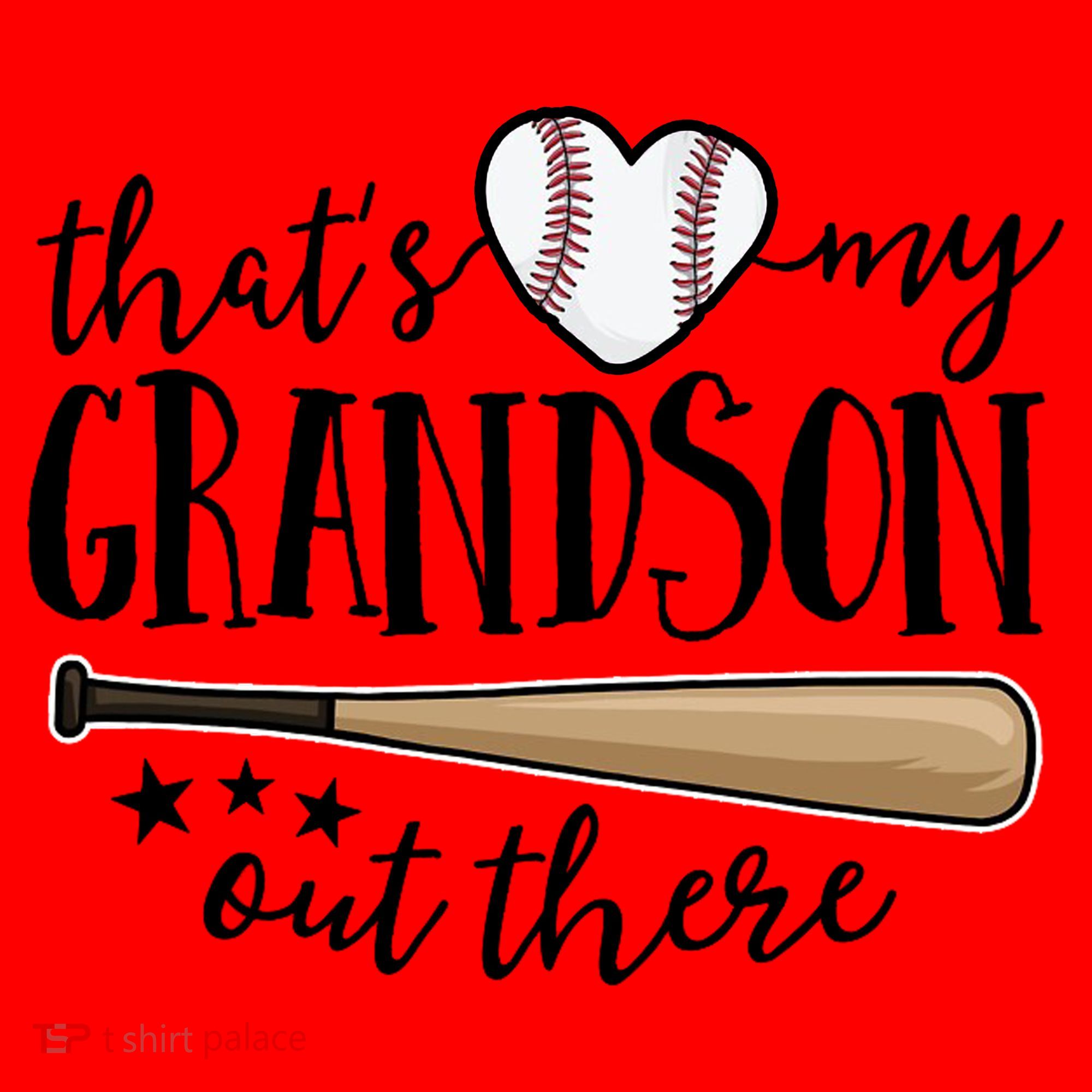 That's My Grandson Out There Baseball Santa Hat