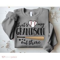 That's My Grandson Out There Baseball Sweatshirt thumb 2