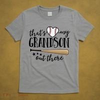 That's My Grandson Out There Baseball T-Shirt thumb 5