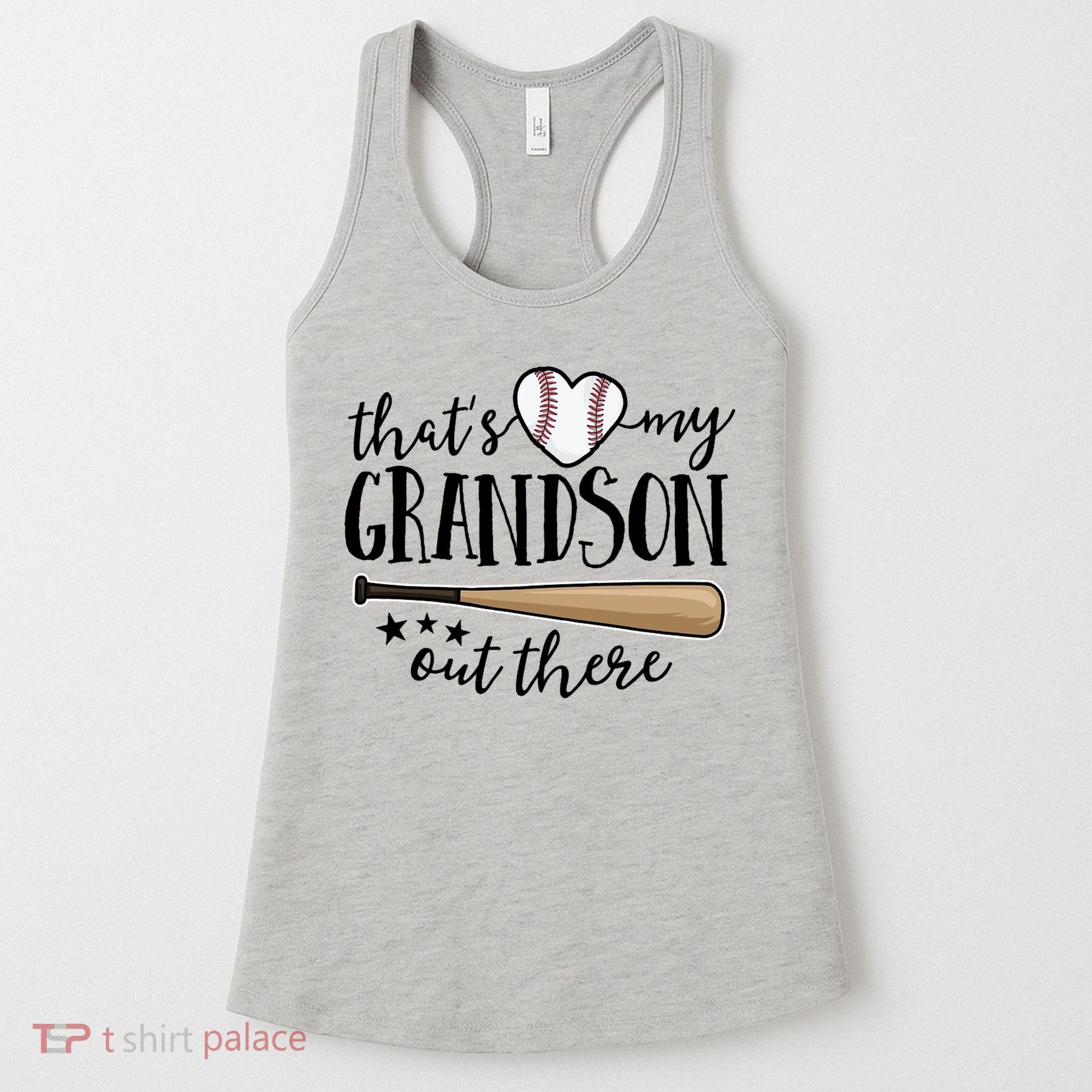 That's My Grandson Out There Baseball Women's Tank Top