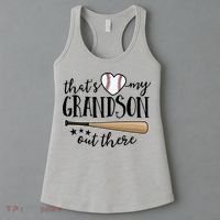 That's My Grandson Out There Baseball Women's Tank Top thumb 3