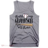 That's My Grandson Out There Baseball Tank Top thumb 0