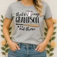 That's My Grandson Out There Baseball Women's T-Shirt thumb 2