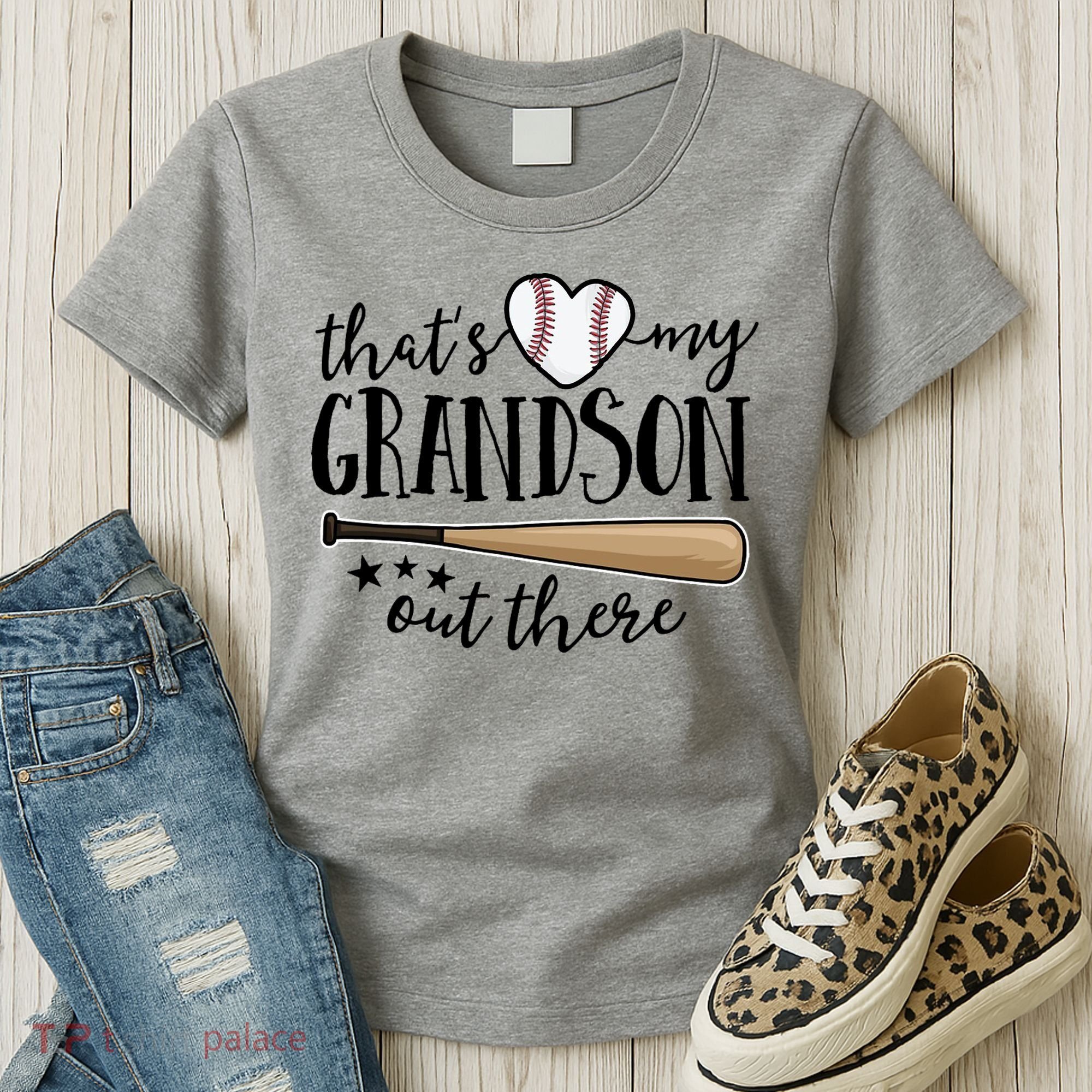 That's My Grandson Out There Baseball Women's T-Shirt