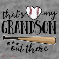 That's My Grandson Out There Baseball Women's T-Shirt thumb 6
