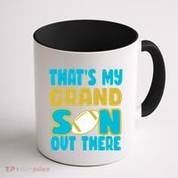 That's My Grandson Out There Football Coffee Mug thumb 1