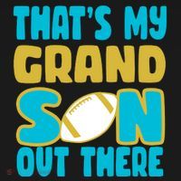 That's My Grandson Out There Football Ornament thumb 1