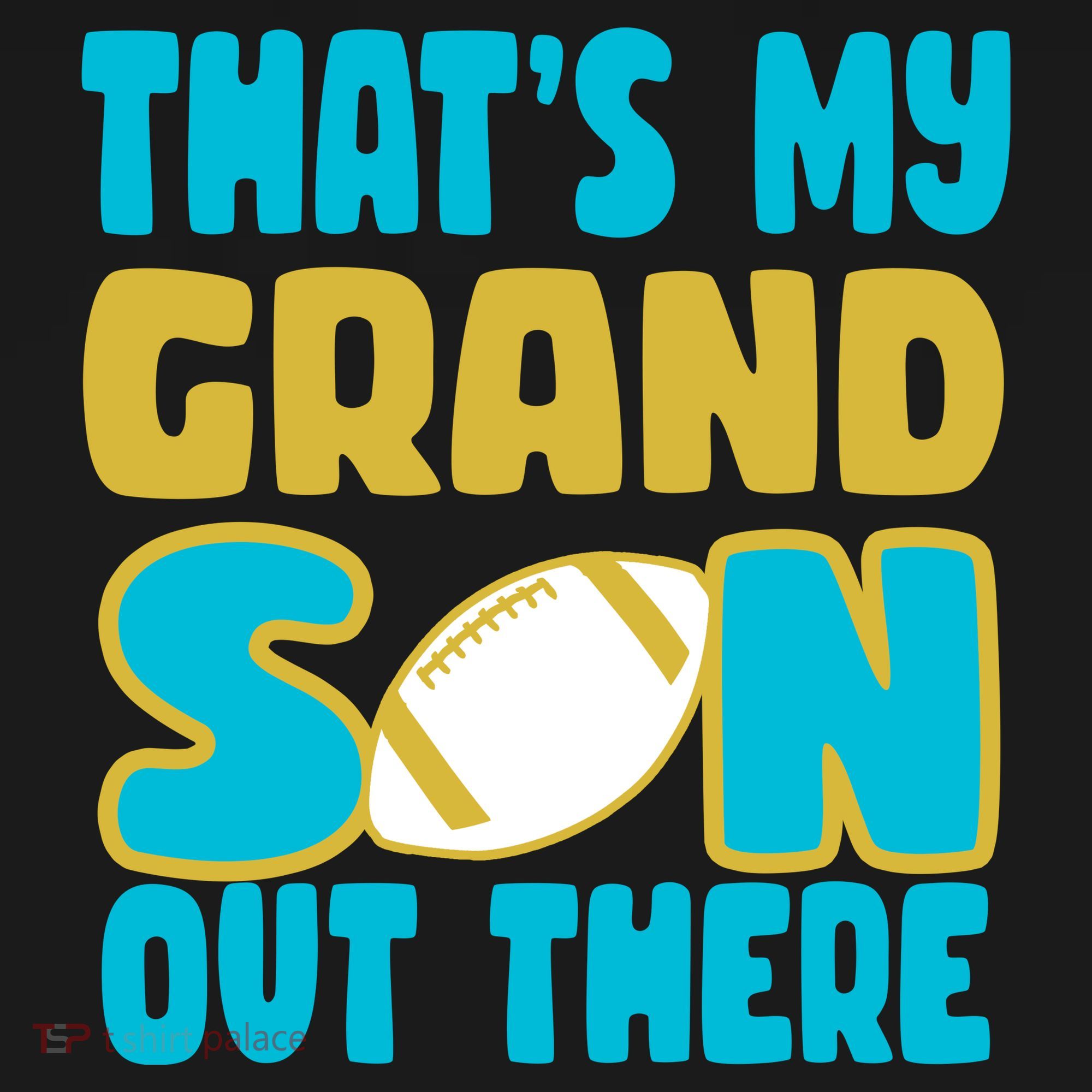 That's My Grandson Out There Football Ornament