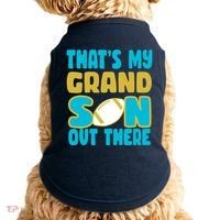 That's My Grandson Out There Football Doggie Tank thumb 0
