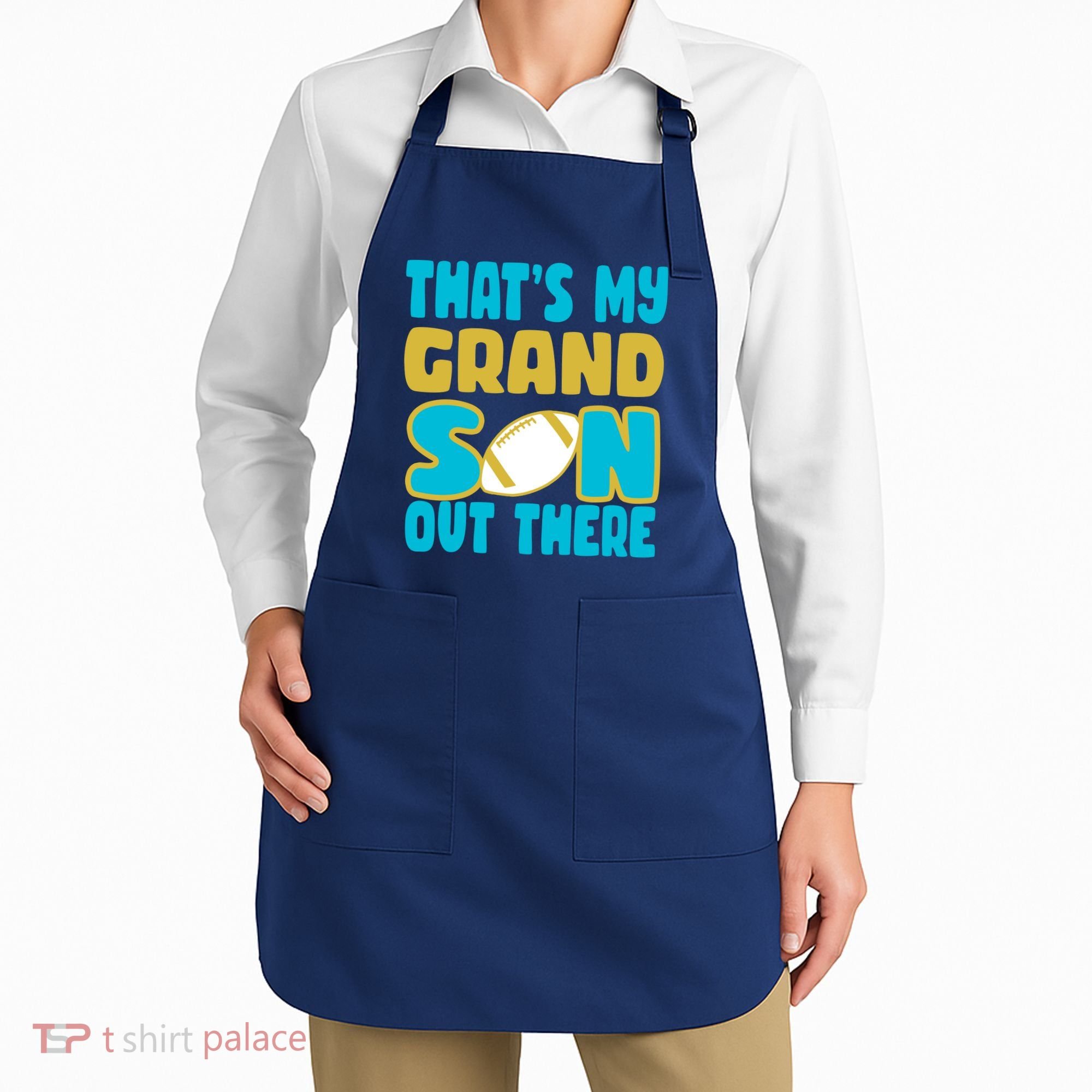 That's My Grandson Out There Football Apron