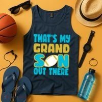That's My Grandson Out There Football Tank Top thumb 4