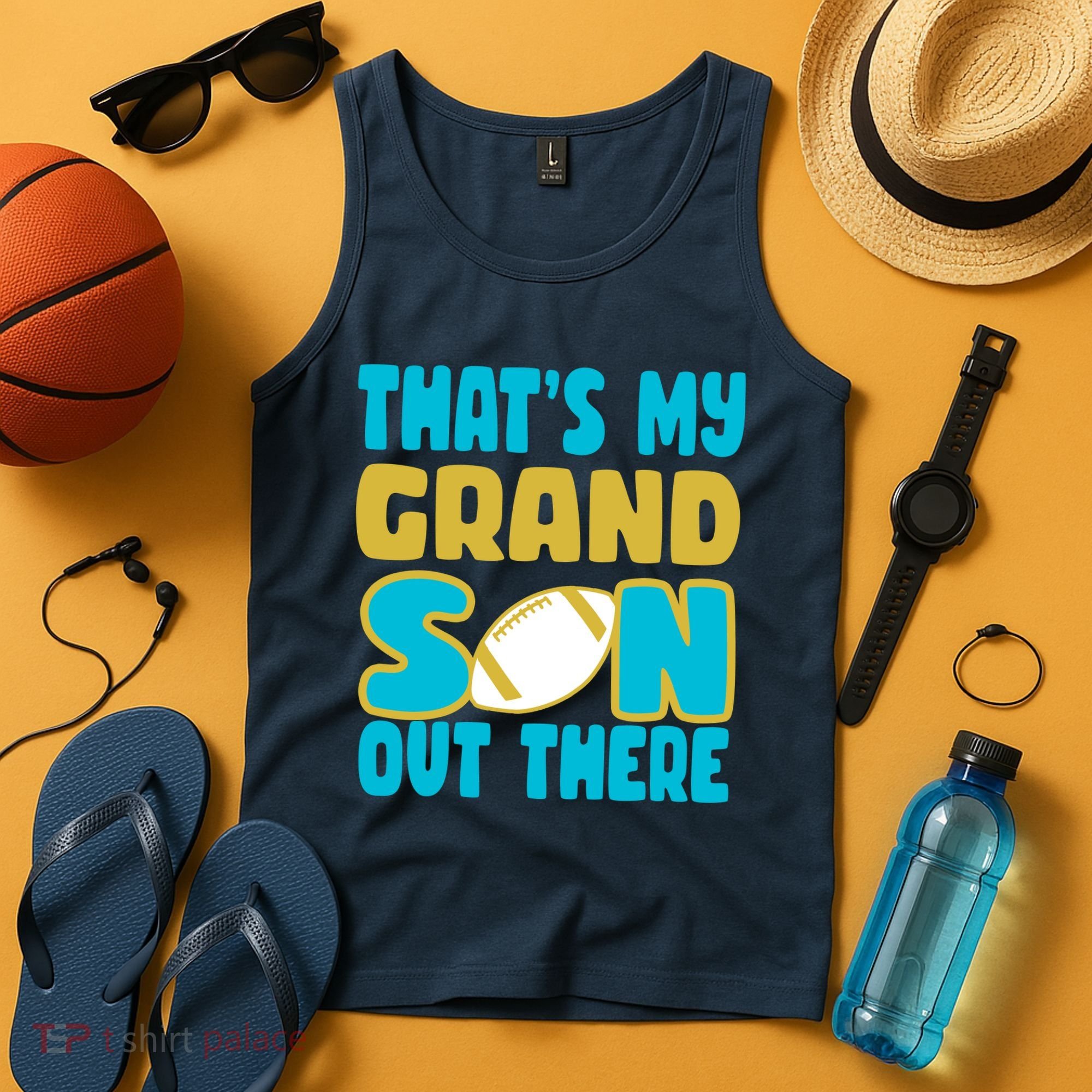 That's My Grandson Out There Football Tank Top